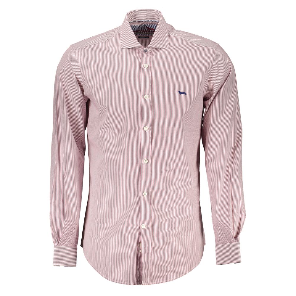 Harmont & Blaine Chic pink organic cotton slim fit shirt